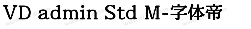 VD admin Std M字体转换
